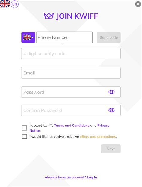 kwiff log in.